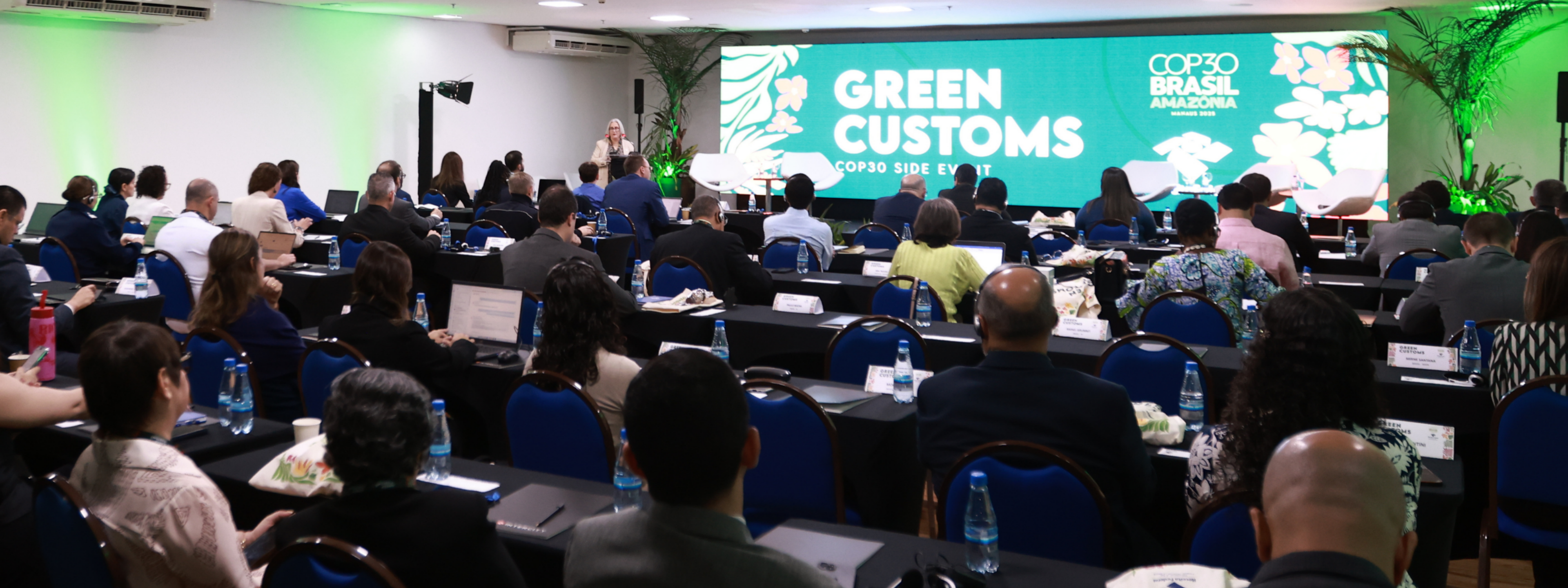 Customs leaders gather at “Green Customs,” a COP30 side event held in Manaus, Brazil.